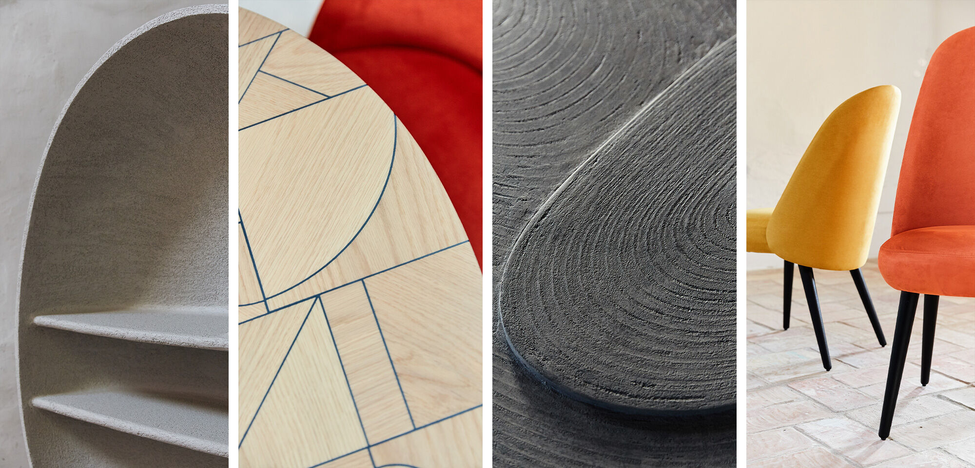 Mosaïque de matières